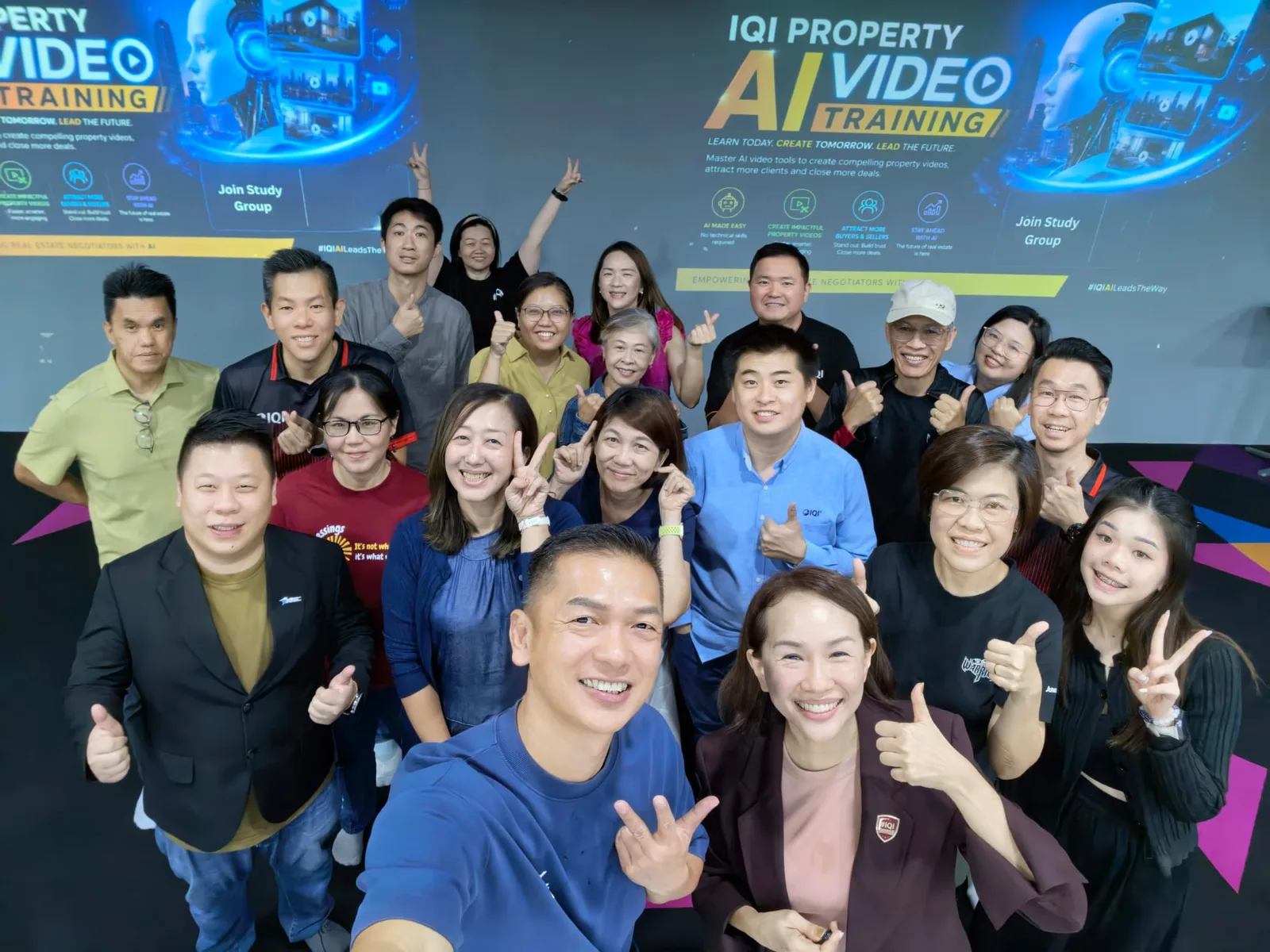 IQI Property agents at the AIGC Malaysia AI video training in Kuala Lumpur