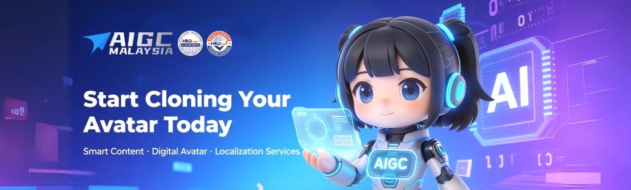 AIGC Malaysia - Start Cloning Your Avatar Today - Smart Content, Digital Avatar, Localization Services